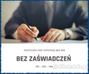 POZABANKOWE FINANSOWANIE POD HIPOTEKE INWESYCYJNE I ODDLUZENIOWE