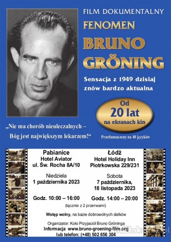 Łódź Fenomen Bruno Groening FILM pomoc zdrowie