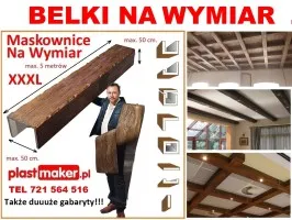 Belki dekoracyjne sufitowe, lamele, maskownice NA WYMIAR