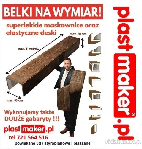 Na wymiar - Maskowanice belki rustykalne styropianowe
