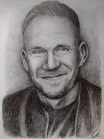 Portret ze zdjęcia ołówkiem lub kredkami elegancki i wzruszający prezent