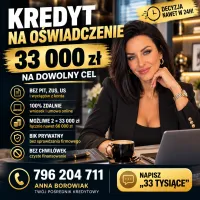 KREDYT DLA JDG I OSÓB FIZYCZNYCH  BEZ DOKUMENTOWANIA DOCHODU!