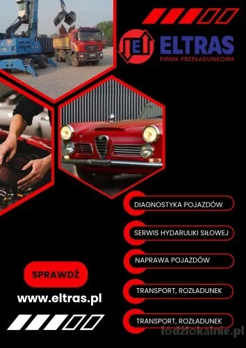 STACJA DIAGNOSTYCZNA TRANSPORT ROZŁADUNEK NAPRAWA ZAKUWANIE WĘŻY ELTRAS