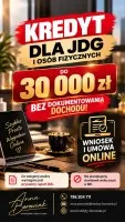 KREDYT DO 30 000 ZŁ BEZ DOKUMENTOWANIA DOCHODU!