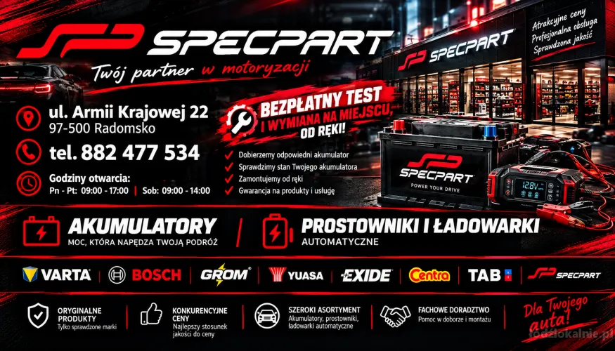 Akumulatory Radomsko Specpart
